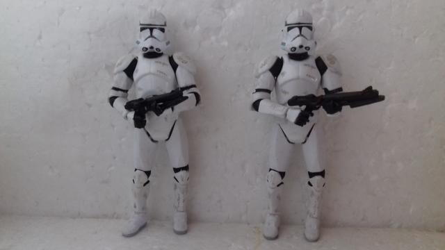 Lote de 4 bonecos star wars 10 cm clone troopers super