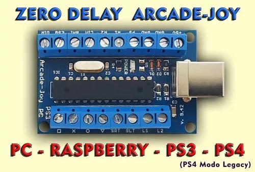 Placa Zero Delay Usb Pc Ps3 Ps4 Modo Legacy E Raspberry