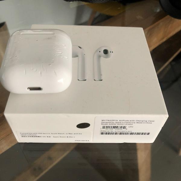 airpods apple 2ª geração com carregador sem fio