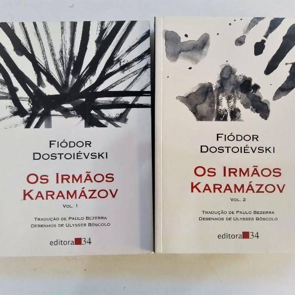 box livro irmãos karamazov em 2 volumes