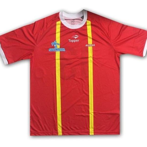 camisa masculina audax topper showbol oficial vermelha