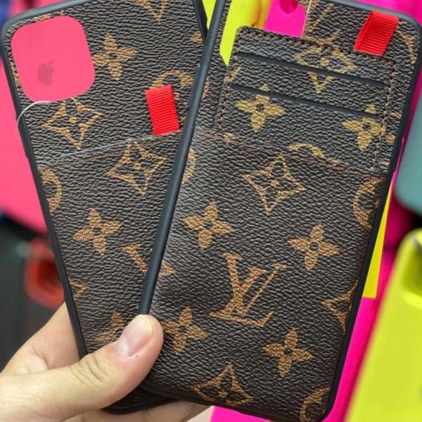 case louis vuitton monogram porta cartão para iphone 11 pro