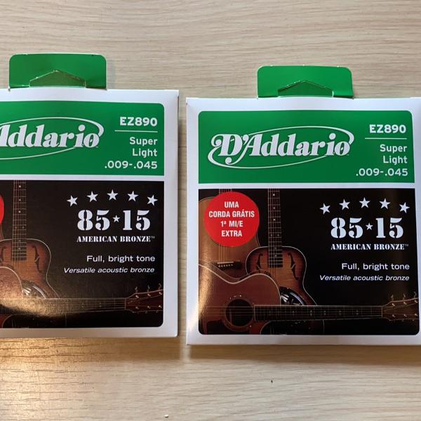 corda de aço para violão daddario