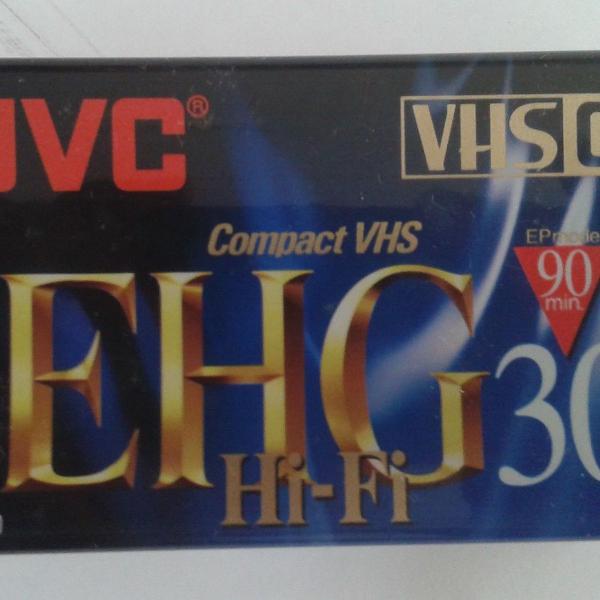 fita vhs compact jvc 30 - egh hi fi - virgem - lacrada