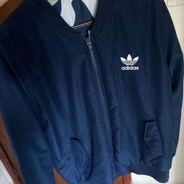 jaqueta bomber adidas originals (dupla face -original!!)