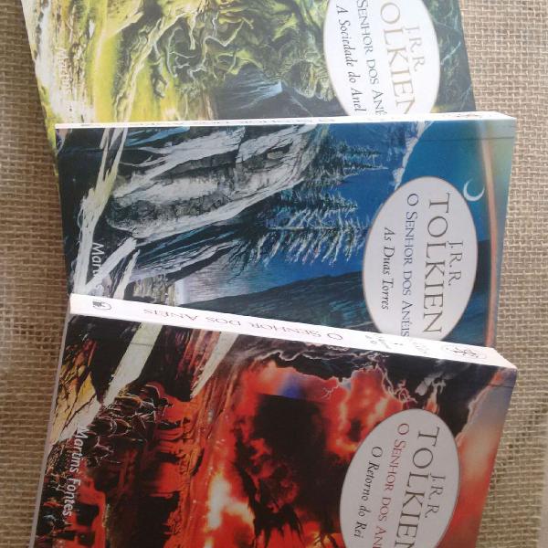 kit 3 livros O Senhor dos Anéis Tolkien