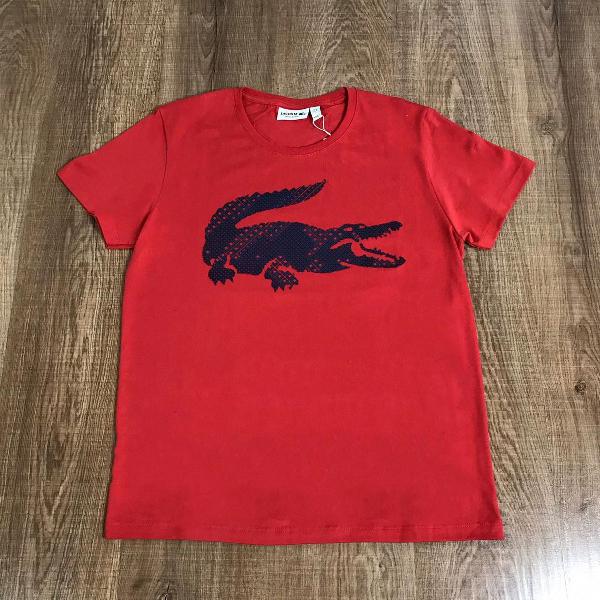 lacoste camiseta masculina estampada