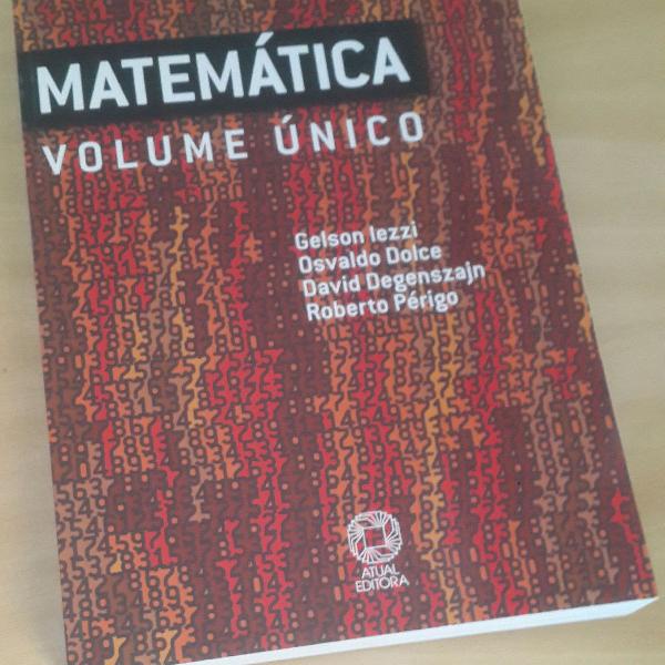 livro matemática: volume único