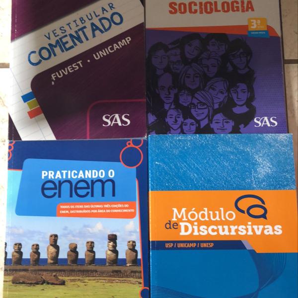 livros pré vestibular sas novos