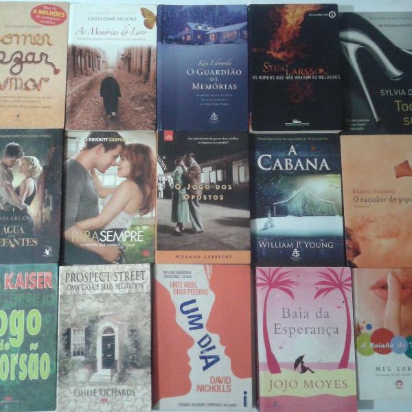 lote com 15 livros best sellers literatura estrangeira