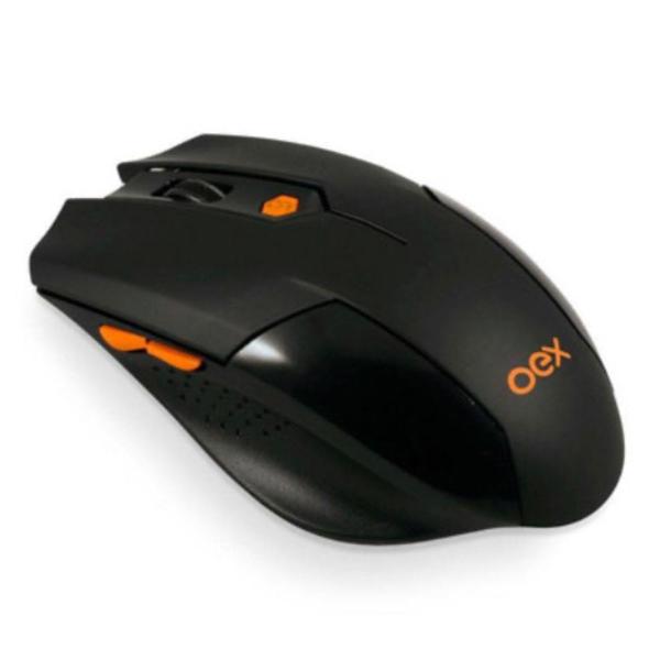 mouse gamer oex vertex optico sem fio 6 botoes ms400 bmo-035