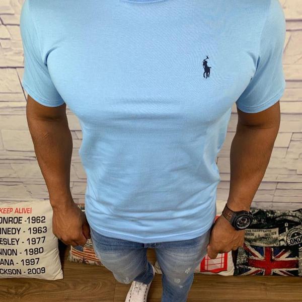 rauph lauren camiseta masculina lisa com logo
