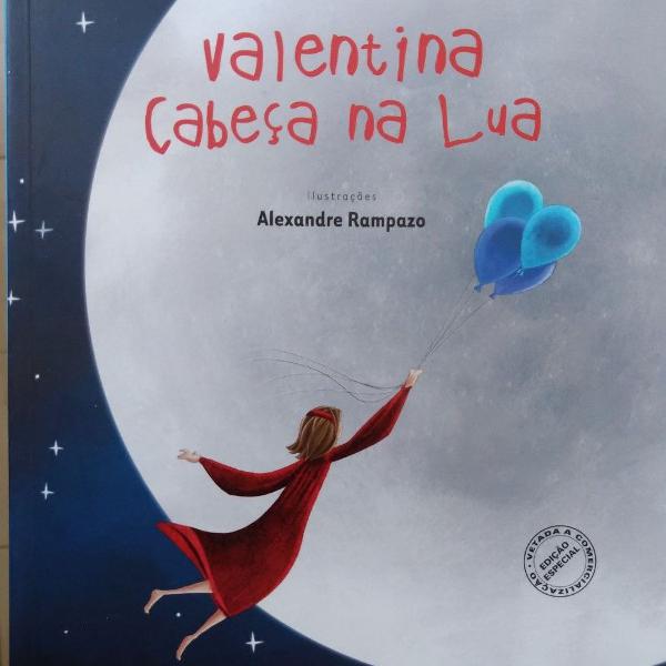 valentina cabeça na lua (português) capa comum