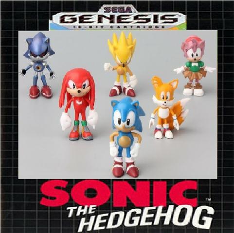 06 (seis) Personagens do Mega Drive - Sonic