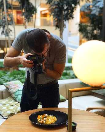 Aulas online de fotografia em sua própria cozinha