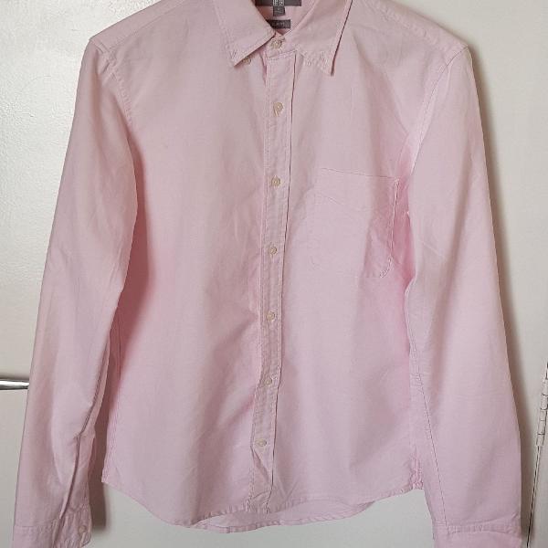 Camisa Slimfit Uniqlo rosa