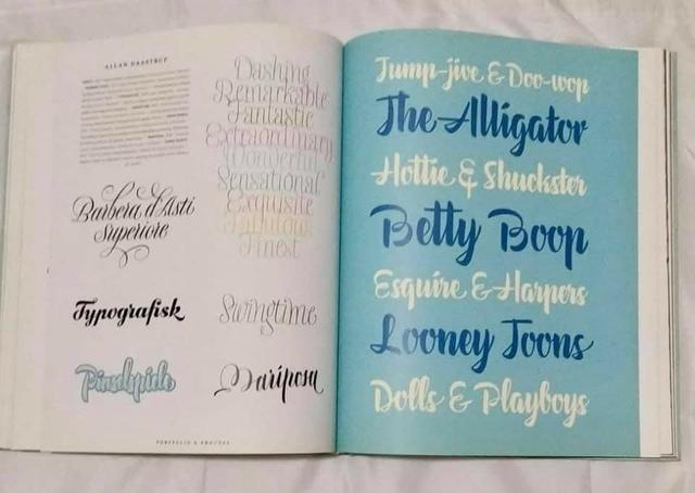 Livro de tipografia e lettering em inglês