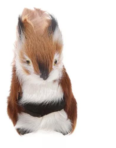 Mini Esquilo Sentado 4,72 pelúcia Simulação Cuddly Kid
