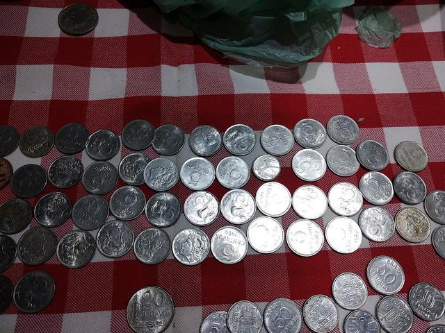 Moedas antigas centavos