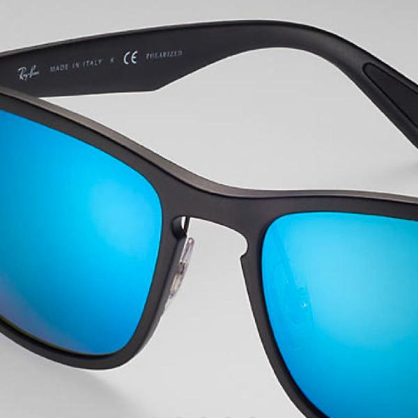 Ray-Ban RB4264 601SA1 58 Chromance - Preto/Azul Espelhado