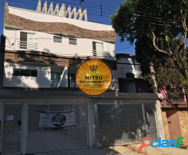 Triplex com 3 dorms em Santo André - Campestre por 530 mil
