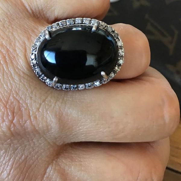 anel pedra ônix ágata luciana guaranys