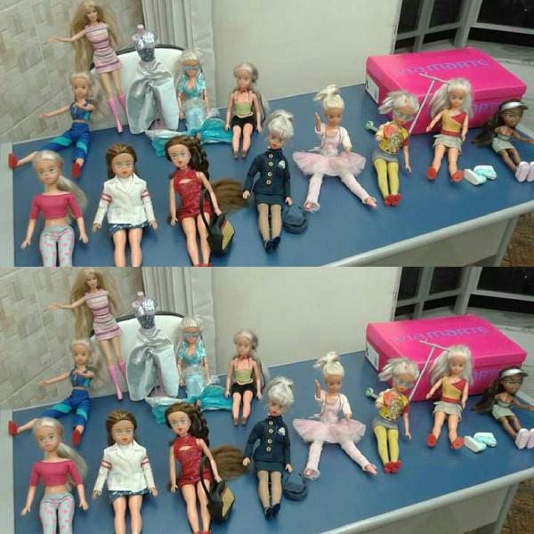 bonecas susi e uma Barbie disponível menos a Emília e a