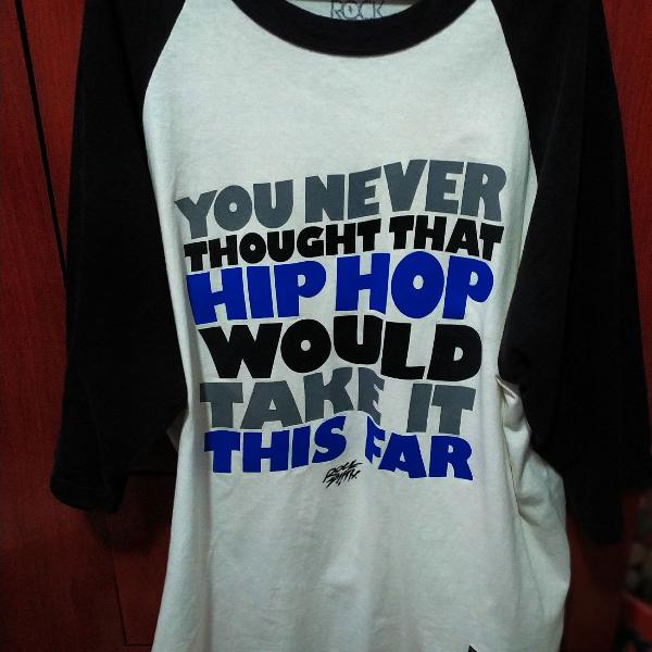 camiseta 3/4 rocksmith hip-hop