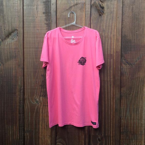 camiseta alongada (longline) rosa liverpool