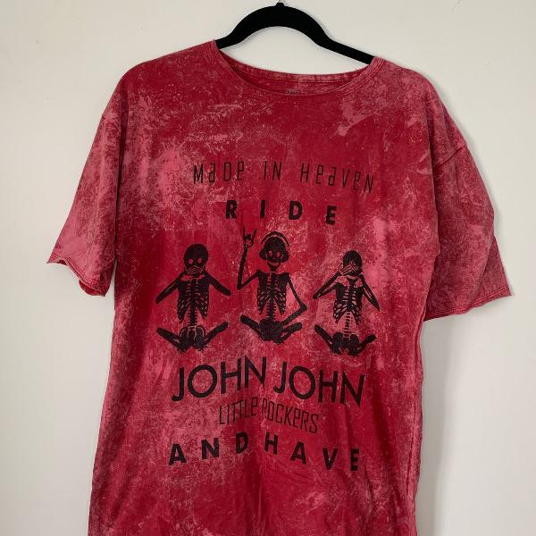 camiseta john john masculina vermelha