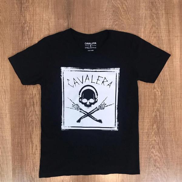 cavalera camiseta masculina estampada