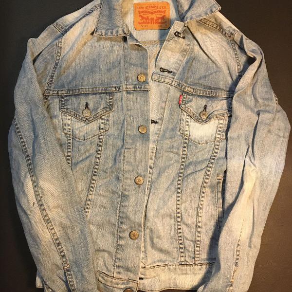 jaqueta jeans masculina levis p