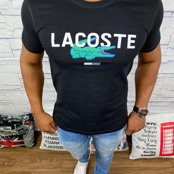 lacoste camiseta masculina estampada