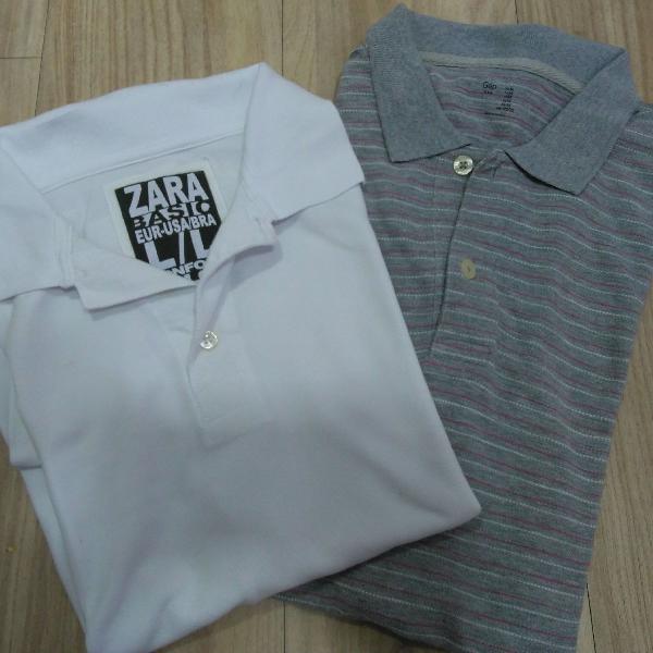 polo Zara e Gap