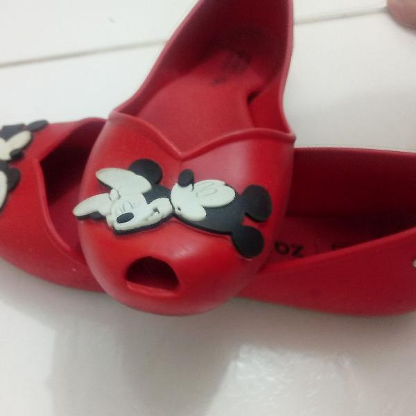 sapatilha Minie e Mickey mouse