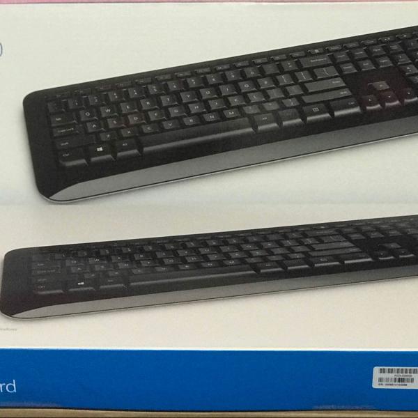 teclado - usb - microsoft wireless keyboard 850 - preto -