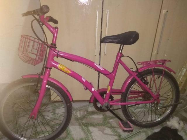 Bicicleta criança feminina rosa