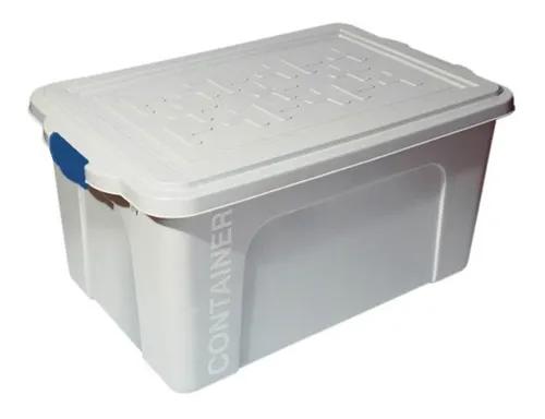 Caixa Organizadora Container 70l Branco 67x43x33,5cm 1 Un