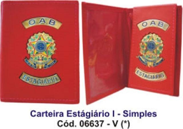Carteira de couro para Estagiário da OAB - Simples