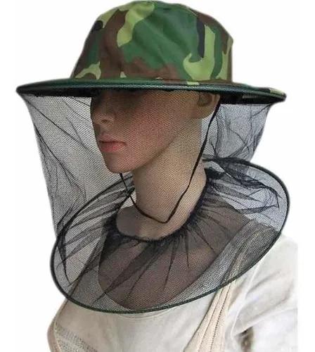 Chapéu Pescador Camuflado C/proteção Anti-moscas