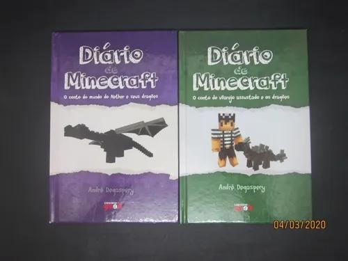 Coleção 2 Livros Diário De Minecraft #nether #dragões