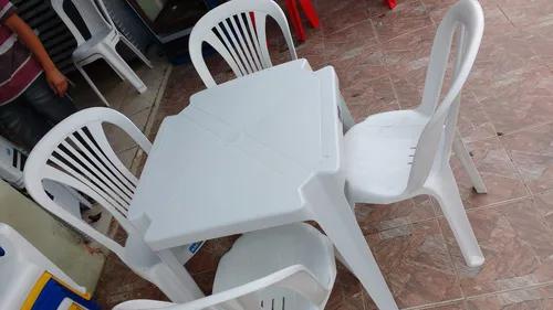 Conjunto De Mesas E Cadeiras De Plástico Jr Para 152kg