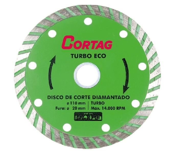 DISCO TURBO CORTAG DIAMANTADO 110X10X20MM