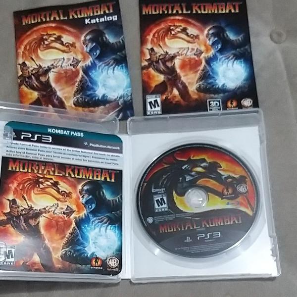 Jogo Mortal Kombat PS3, um JOGAÇO! CD sem risco, estado de