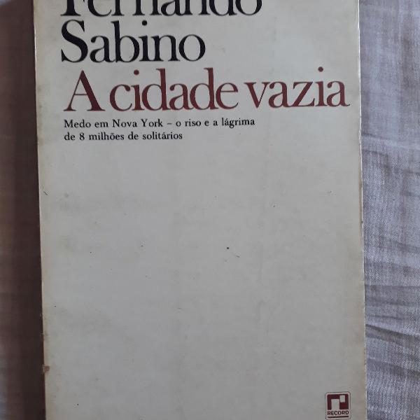 Livro A Cidade Vazia - Fernando Sabino