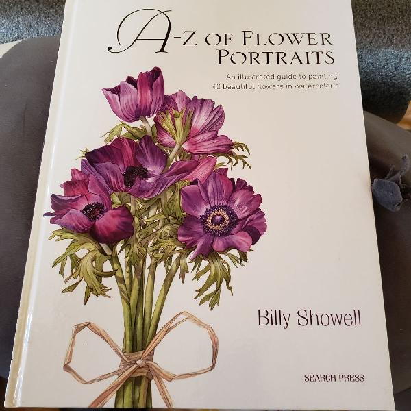 Livro A-Z flower portraits - Billy Showell (Aquarela