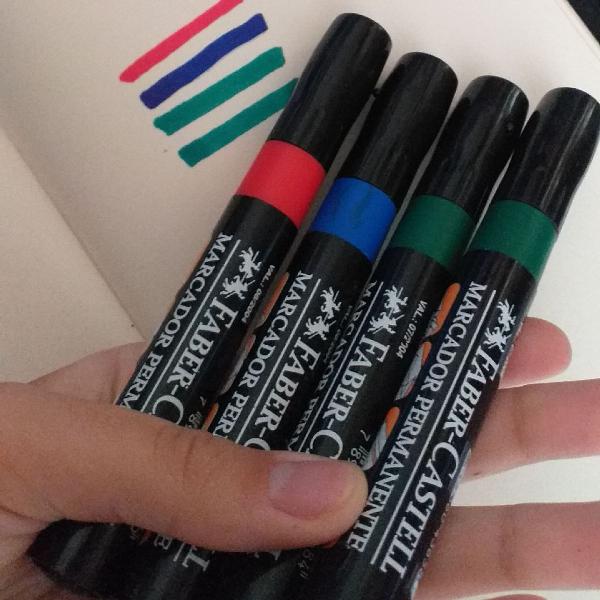 Marcador permanente Faber Castell