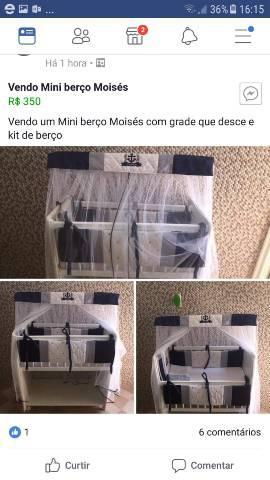 Mini berço unissex