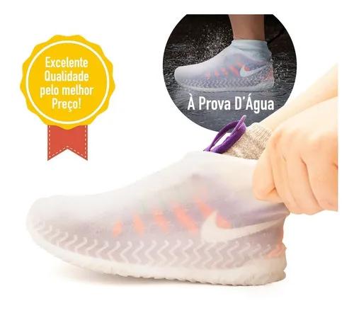 Protetor P/ Sapato Silicone Impermeável P/ Chuva Motoqueiro