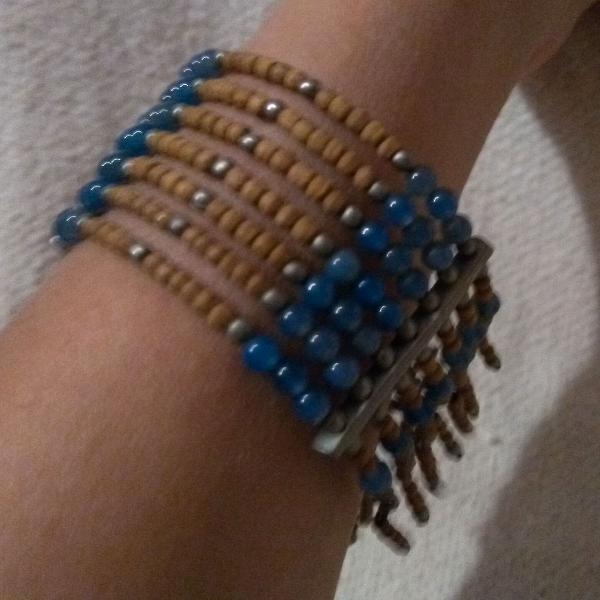 Pulseira Bracelete Azul